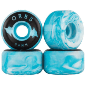 WELCOME ORBS WHEELS SPECTORS CONICAL BLUE/WHITE SWIRL 56MM 99A