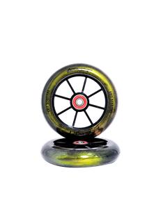 GRIT 110MM GOLD SPARKLE CLEAR PU WHEELS (PAIR)
