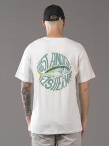 JUST ANOTHER FISHERMAN WINTER TREV TEE ANTIQUE WHITE