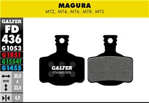 GALFER FD436 BRAKE PADS MAGURA MT2, 4, 6, 8, CAMPY H11 G1851 ADVANCED