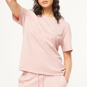 HUFFER WOMENS CLASSIC TEE/SOPHOMORE DUSKY PINK