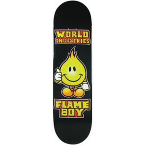 WORLD INDUSTRIES SOLID GOLD FLAME BOYS DECK 8.38""
