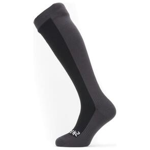 SEALSKINZ COLD WEATHER KNEE LENGTH SOCK BLACK/GREY