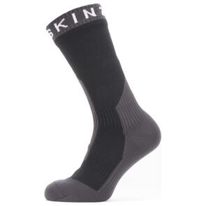 SEALSKINZ EXTREME COLD WEATHER MID LENGTH SOCK BLACK/GREY/WH