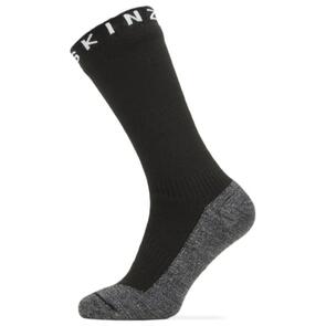 SEALSKINZ WARM WEATHER SOFT TOUCH MID LENGTH SOCK BLACK/GREY/WH