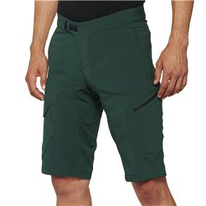 100% RIDECAMP SHORTS FOREST GREEN 