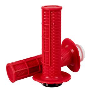 WHITES LOCK GRIPS - HALF WAFFLE - RED - WITH 6 CAMS