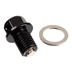 WHITES MAGNETIC SUMP PLUG BLK M12 X 15 - P1.5