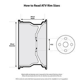 WMP WPRIMATV07 WMP ATV UTV STEEL RIM BLK 14 X 8 CAN-AM RR 4/137 +32.7