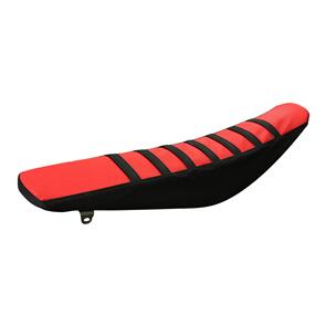 WHITES SEAT COVER RED/BLK SUZ RM85 02-16