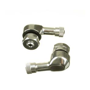 WHITES 90 DEGREE ALLOY VALVES 8.3MM (EURO/YAM) - SIL (PAIR)