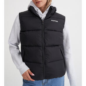 HUFFER 2025 STREET PUFFER VEST BLACK