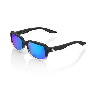 100% RIDELEY - SOFT TACT FADE BLACK - BLUE MIRROR