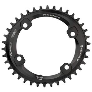 WOLF TOOTH OVAL 110 BCD ASYMMETRIC 4 BOLT CHAINRING FOR SHIMANO GRX - 42T - DROP-STOP ST