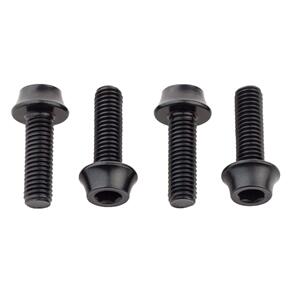 WOLF TOOTH WATER BOTTLE CAGE BOLTS - 4PCS - BLACK