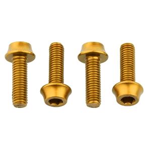 WOLF TOOTH WATER BOTTLE CAGE BOLTS - 4PCS - GOLD