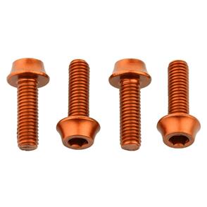 WOLF TOOTH WATER BOTTLE CAGE BOLTS - 4PCS - ORANGE