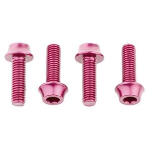 WOLF TOOTH WATER BOTTLE CAGE BOLTS - 4PCS - PINK