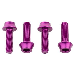 WOLF TOOTH WATER BOTTLE CAGE BOLTS - 4PCS - PURPLE