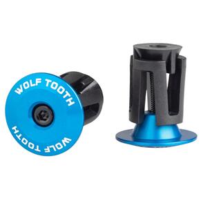 WOLF TOOTH ALLOY BAR END PLUGS - BLUE