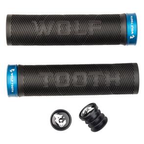 WOLF TOOTH ECHO GRIPS - BLACK/BLUE