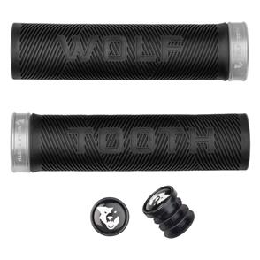 WOLF TOOTH ECHO GRIPS - BLACK/SILVER