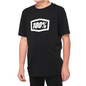 100% ICON YOUTH T-SHIRT BLACK 