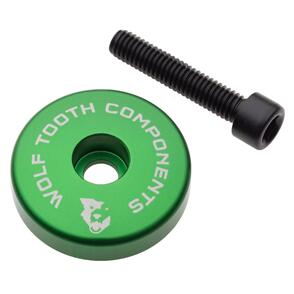WOLF TOOTH STEM CAP WITH 5MM SPACER - GREEN
