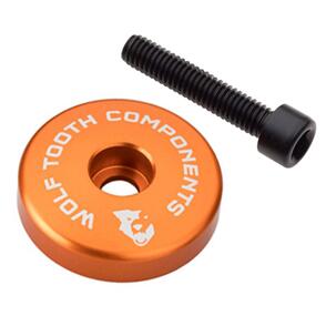 WOLF TOOTH STEM CAP WITH 5MM SPACER - ORANGE