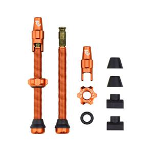 WOLF TOOTH TUBELESS VALVE STEM KIT FOR CLIK VALVE - 60MM ORANGE