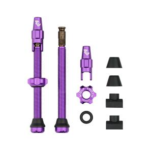 WOLF TOOTH TUBELESS VALVE STEM KIT FOR CLIK VALVE - 60MM ULTRAVIOLET PURPLE