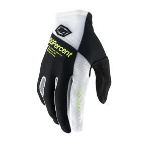 100% 2 CELIUM GLOVES BLACK/WHITE/FLUO YELLOW 