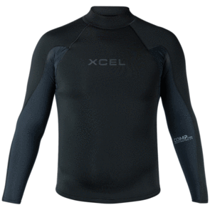 XCEL WETSUITS 2025 COMP NEOSTRETCH L/S TOP 1/0.5MM BLACK