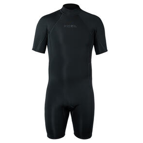 XCEL WETSUITS 2025 AXIS 2MM S/S BACKZIP SPRINGSUIT BLACK