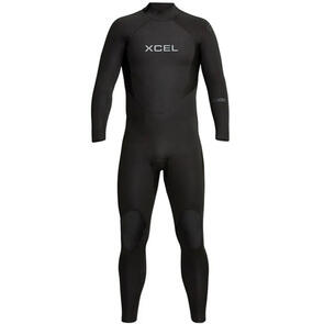 XCEL WETSUITS AXIS BACKZIP GLUED 4/3MM STEAMER BLACK