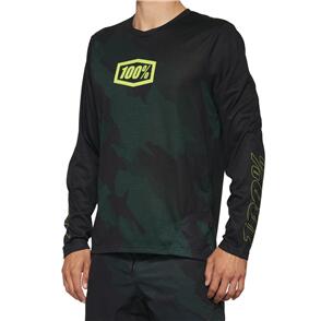 100% AIRMATIC LE LS JERSEY BLACK CAMO 