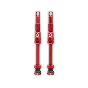 TRU-TENSION FILLFAST TUBELESS VALVE PAIR RED|60MM