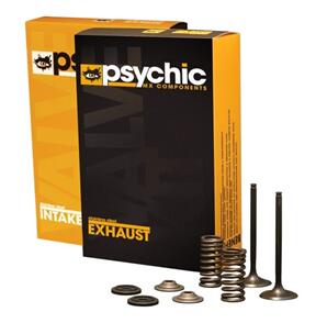 PSYCHIC EXHAUST VALVE KIT PSYCHIC MX INCLUDES 2 VALVES, 2 SPRINGS, RETAINERS & SEATS KAWASAKI KX250F 04-16