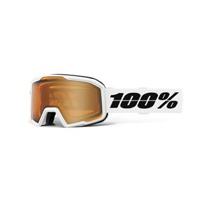 100% VALNOR GOGGLE BASE WHITE - AMBER