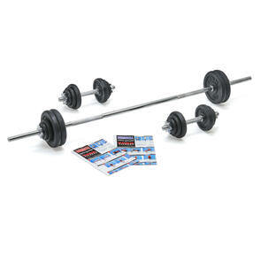 YORK 50KG CAST PLATE D/BELL SET