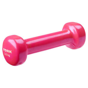 YORK VINYL DIPPED DUMBBELL - 0.5KG - PINK