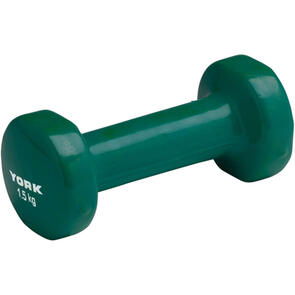 YORK VINYL DIPPED DUMBBELL - 1.5KG - GREEN