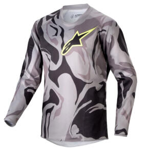 ALPINESTARS 2024 YOUTH RACER TACTICAL JERSEY CAST GRAY CAMO/MAGNET