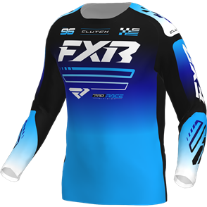 FXR YOUTH CLUTCH MX JERSEY - BLUE/BLACK/WHITE 