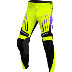 FXR YOUTH CLUTCH MX PANT - HIVIS/BLACK/PURPLE 