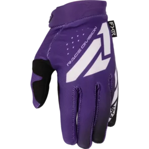 FXR YOUTH REFLEX MX GLOVE - PURPLE/WHITE