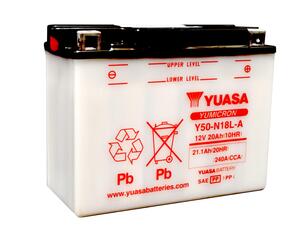 TOPLITE BY YUASA TOPLITE BATTERY Y50-N18L-A [NO ACID]