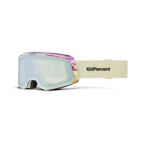 100% SNOWCRAFT S GOGGLE SILENCIO - HIPER SMOKE W/ SILVER FLASH MIRROR