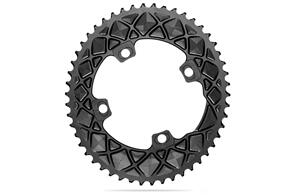 ABSOLUTE BLACK OVAL PREMIUM FSA ABS 110BCD 4 & 5(HIDDEN BOLT) 2X CHAINRING BLACK|