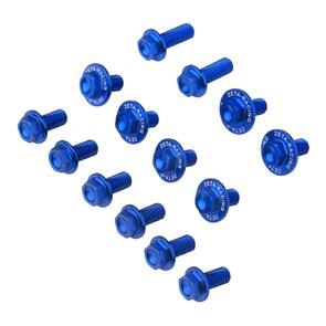 ZETA ZE885546 ZETA ALUMINUM BOLT SET PLASTICS SUZ DRZ400S/SM 14PCS BLUE